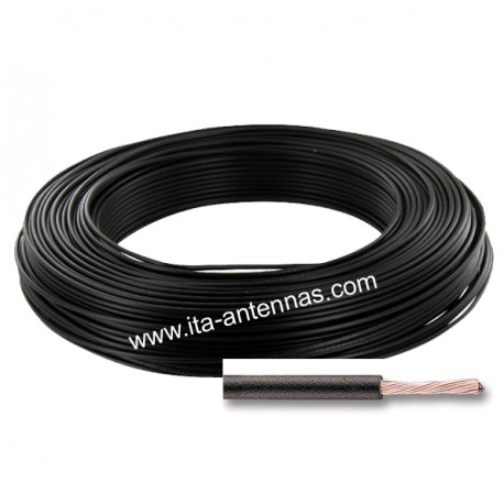 Fil d'antenne 1,5 mm2 noir 