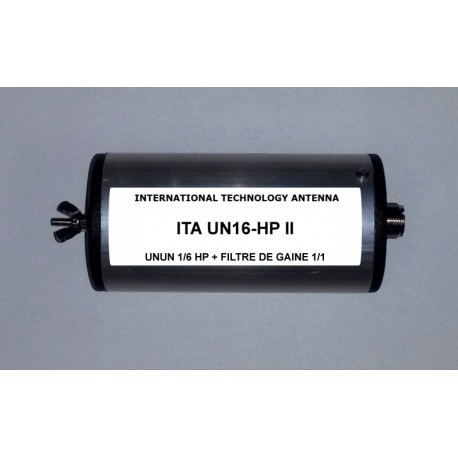 UN16-HP II, unun de rapport 1/6 + choke balun intégré